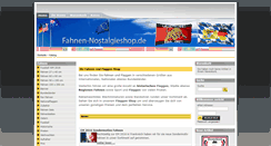 Desktop Screenshot of fahnen-nostalgieshop.de