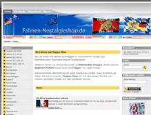 Tablet Screenshot of fahnen-nostalgieshop.de